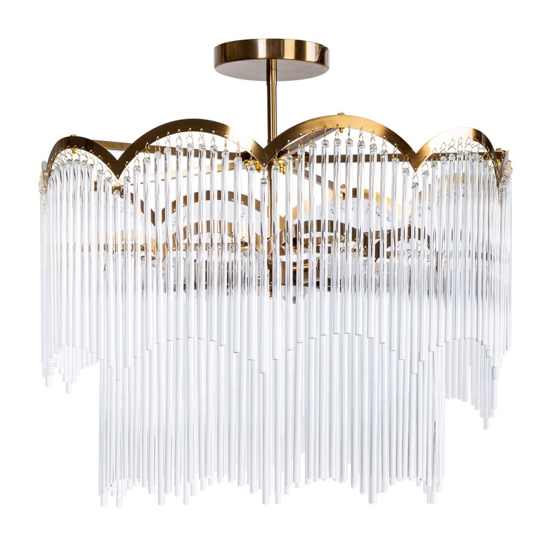 Lampa wisząca Salma biała O 60 x 55 cm – rozświetli wnętrze