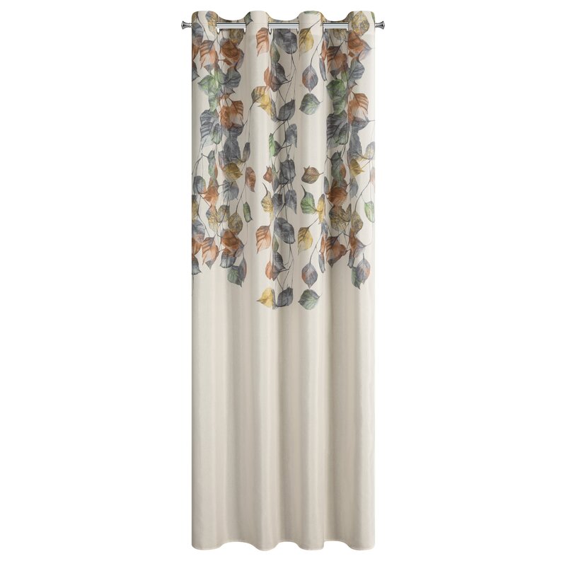 Zasłona gotowa NORA botaniczna naturalna 140 X 250 CM – do wnętrz eko