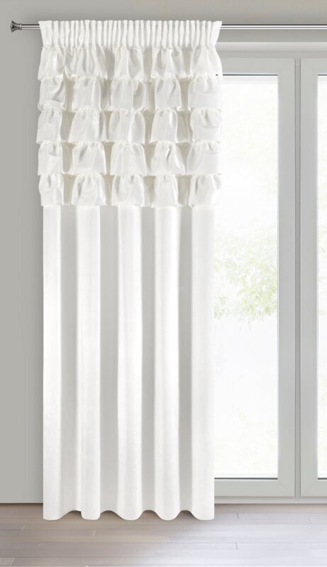 Zasłona gotowa Aura biała 140 x 270 cm – optycznie powiększa