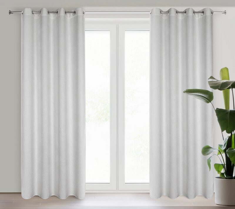 Zasłona gotowa ALETA srebrna 135 x 250 cm – zapewni prywatność