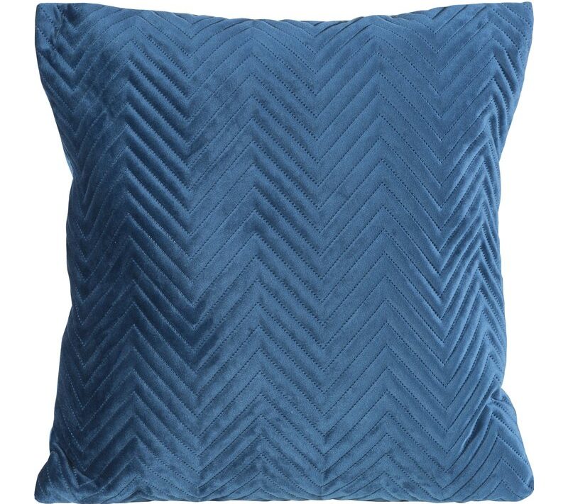 Poszewka velvet granatowa 45 x 45 cm – dodaje miękkości