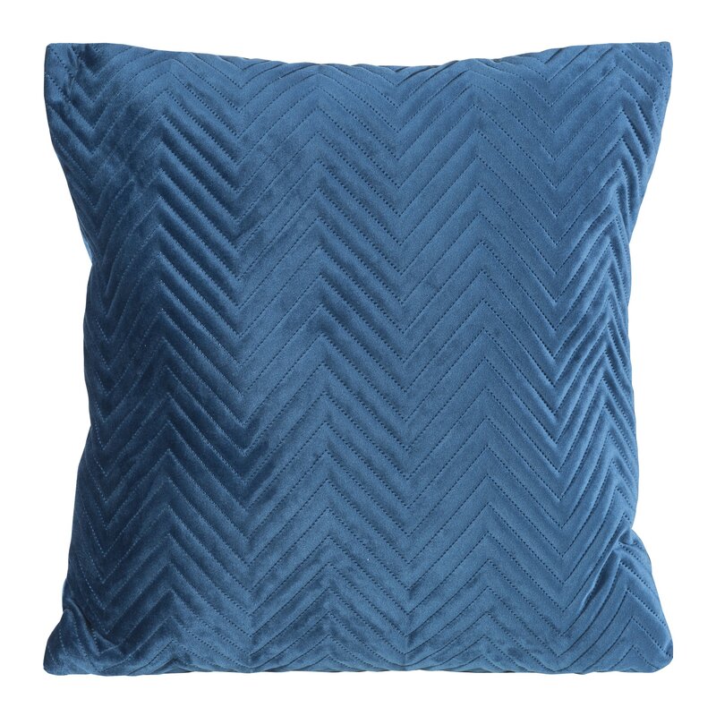 Poszewka velvet granatowa 45 x 45 cm – dodaje miękkości