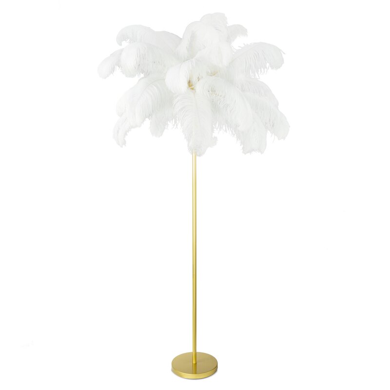 Lampa Feri biała 95 x 95 x 180 cm – rozproszone światło