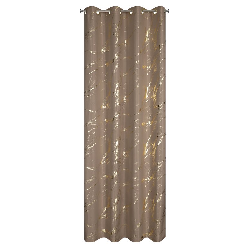 Zasłona gotowa Lani brązowa 140 X 250 cm – z subtelnym blaskiem