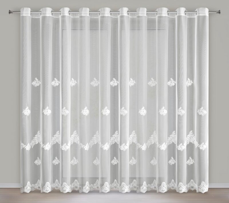 Firana gotowa Isari biały 350 x 250 cm – rozjaśnia wnętrze
