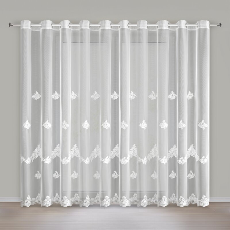Firana gotowa Isari biały 350 x 250 cm – rozjaśnia wnętrze