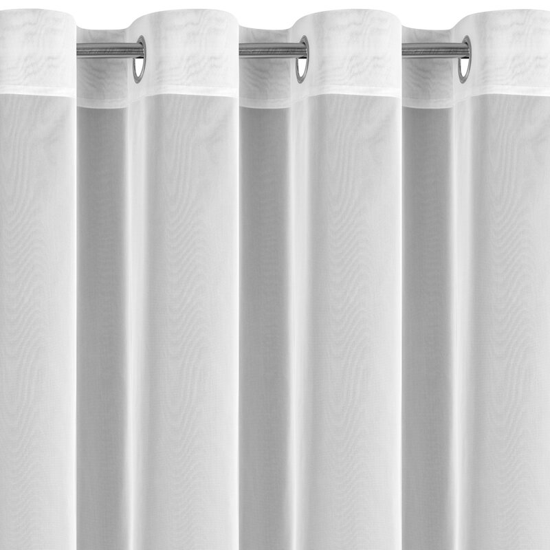Firana gotowa Leti biała 350 x 70 cm – rozprasza światło
