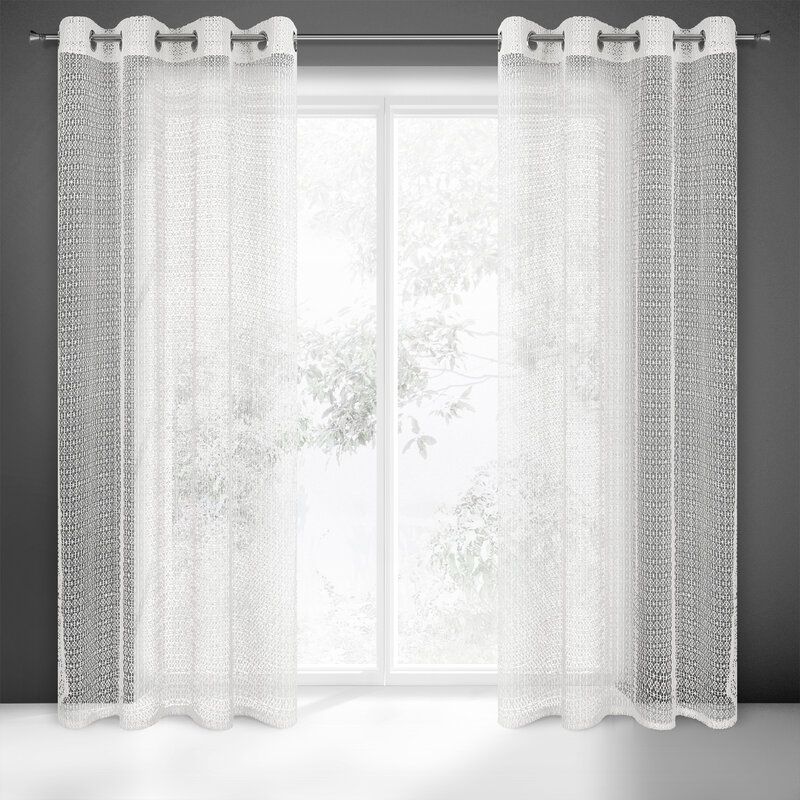Zasłona gotowa Lara biała 140 x 250 cm – subtelnie filtruje światło
