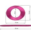 Upinacz dekoracyjny amarantowy 15 cm – podkreśla urok firan