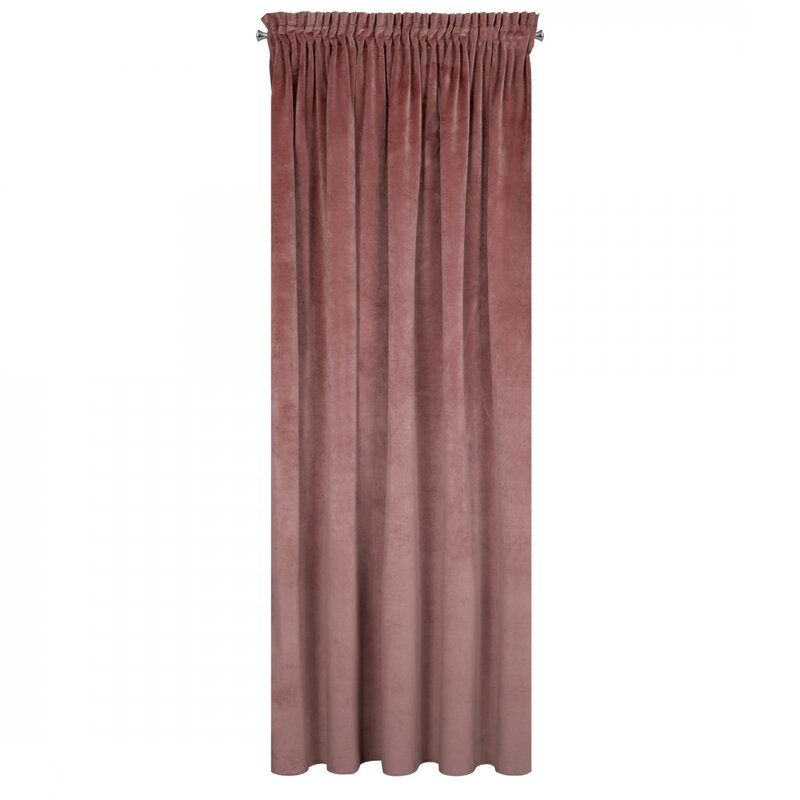 Zasłona gotowa różowa 140 x 270 cm – delikatne zaciemnienie