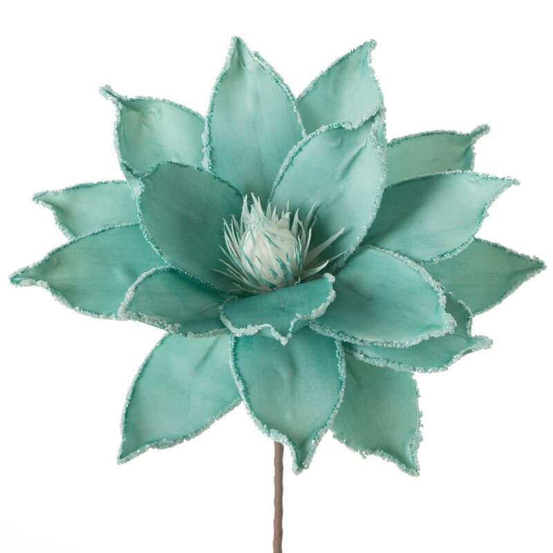 Kwiat Flore turkusowy fi 38 x 78 cm – doda świeżości wnętrzu