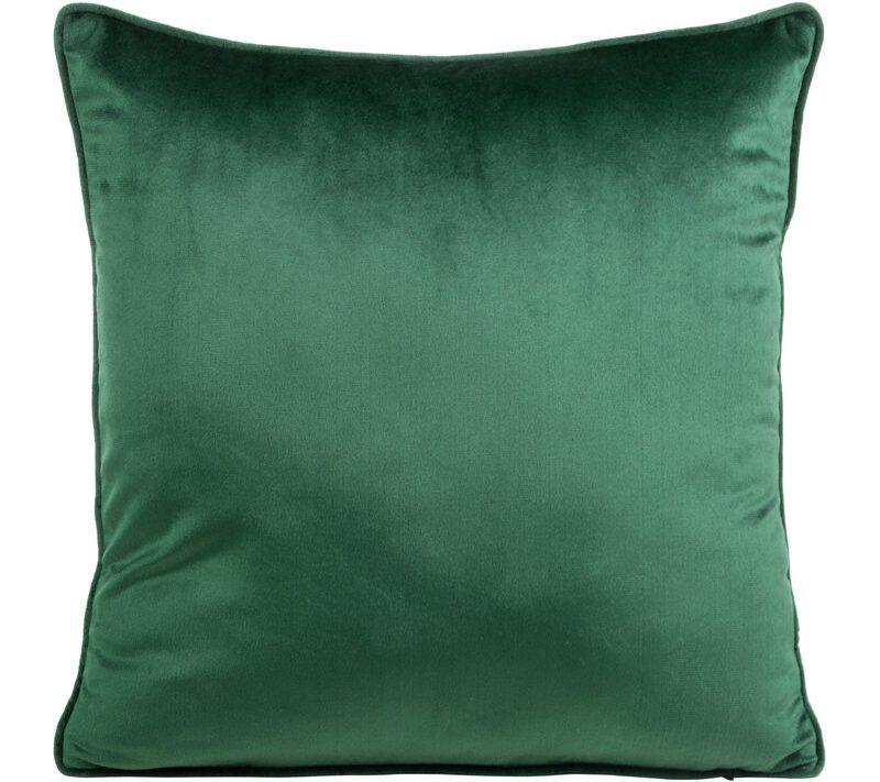 Poszewka welwetowa 40 x 40 cm ciemnozielona – doda przytulności