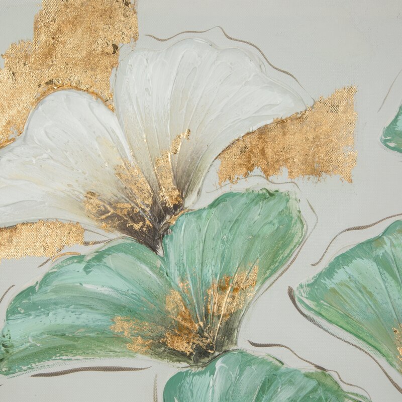 OBRAZ 582B 60 X 60 CM TURKUSOWY
