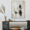 Obraz ręcznie malowany abstrakcyjny beżowy 60 X 80 cm – dla harmonii wnętrza