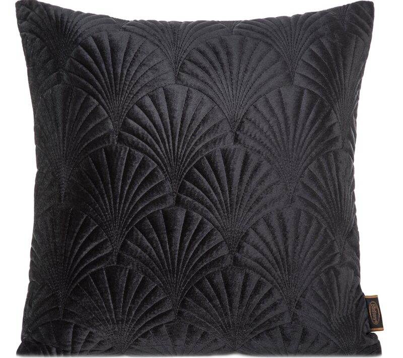 Poszewka velvet czarna 45 x 45 cm – doda przytulności