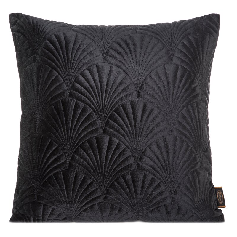 Poszewka velvet czarna 45 x 45 cm – doda przytulności