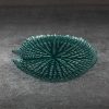Patera szklana MELA turkusowa fi 32 x 3 cm – dekoracja wnętrz