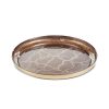 Patera szklana Suzi złota 21 x 2 cm – stylowa dekoracja