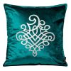 Poszewka velvetowa ciemnoturkusowa 45 x 45 cm – doda szyku wnętrzu