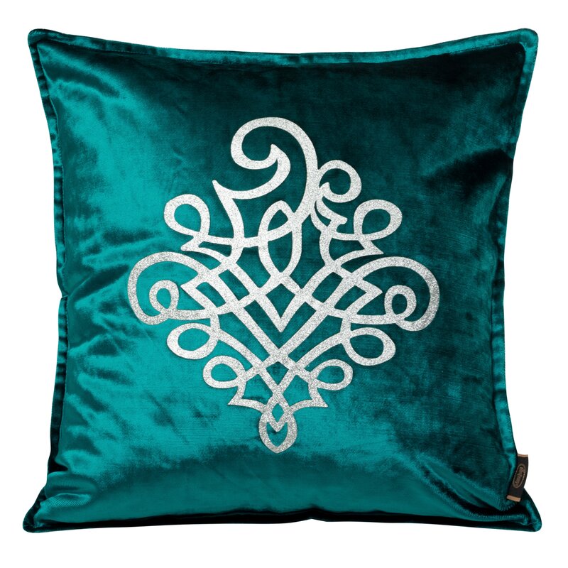 Poszewka velvet Royal 3 ciemnoturkusowa 45 x 45 cm – doda luksusu