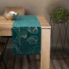 Obrus błyszczący ciemnoturkusowy 35 x 140 cm – doda blasku stołu