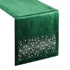 OBRUS ROYAL 2 35 X 140 CM CIEMNOZIELONY