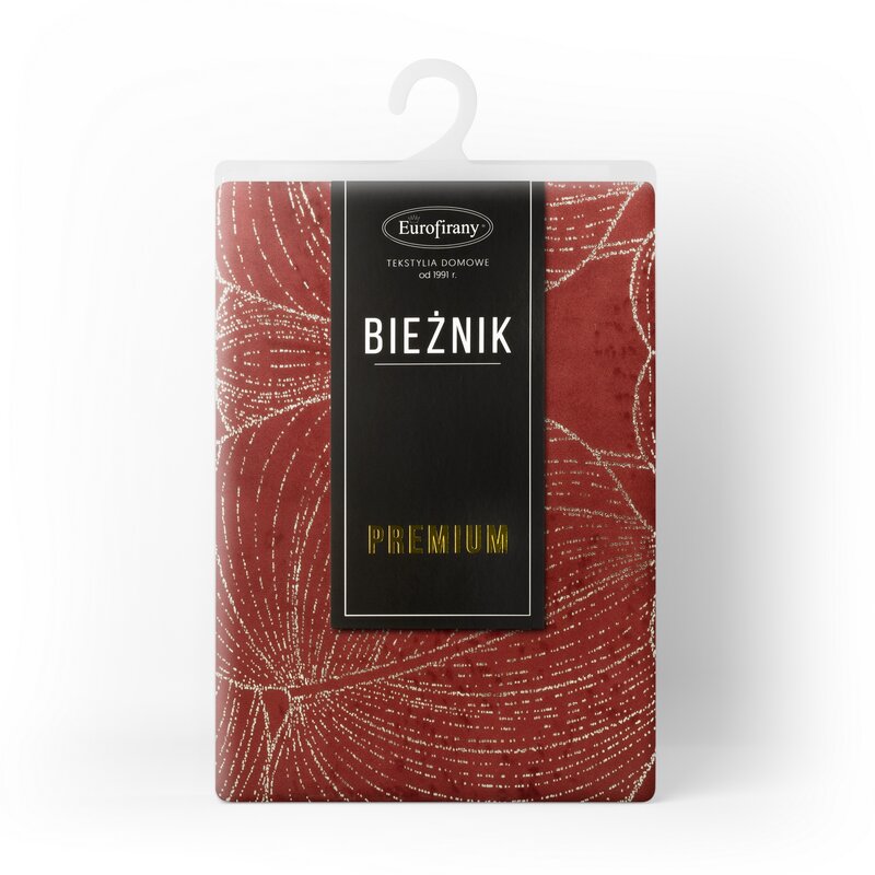 Bieżnik na stół Blink ceglasty 35 x 180 cm – doda blasku uroczystości