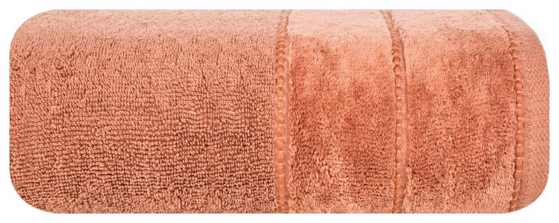 Ręcznik welurowy Mari pomarańczowy 70 x 140 cm – miękki i chłonny