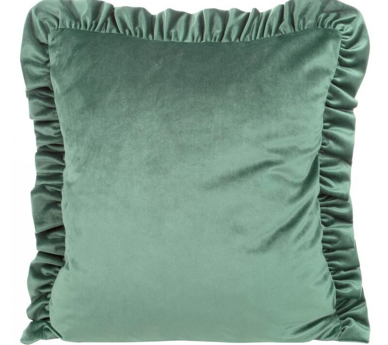 Poszewka velvet miętowa 45 x 45 cm – miękka i stylowa