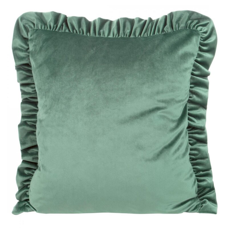 Poszewka velvet miętowa 45 x 45 cm – miękka i stylowa
