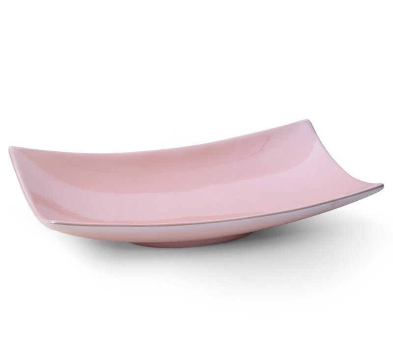 Patera dekoracyjna Simona1 pudrowy róż 31 x 17 x 7 cm – idealna na stół