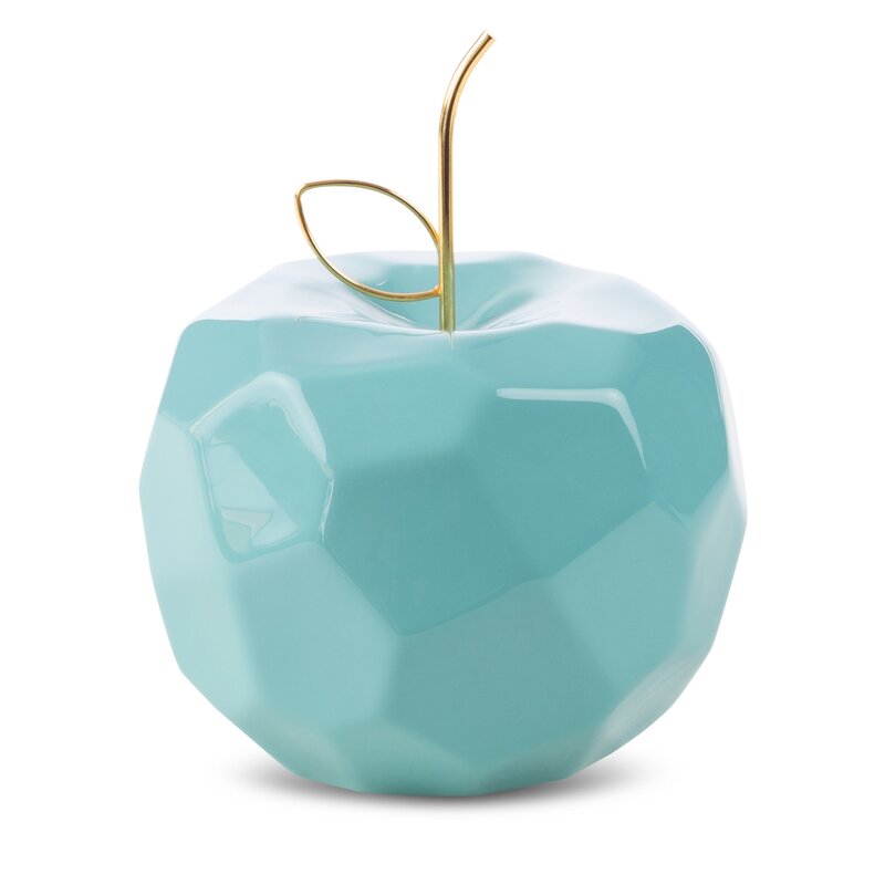 Figurka ceramiczna Apel niebieska 16 x 13 cm – ozdoba na komodę