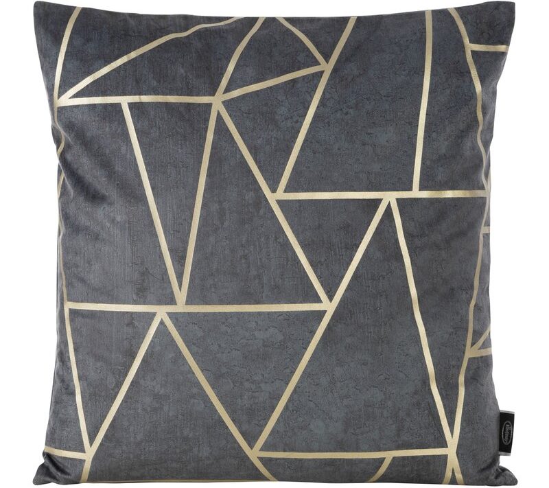 Poszewka Blink 45 x 45 cm stalowa – dodaje szyku wnętrzu