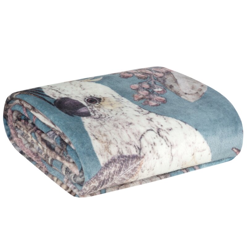 Koc flanelowy turkusowy 150 x 200 cm – miękki i ciepły