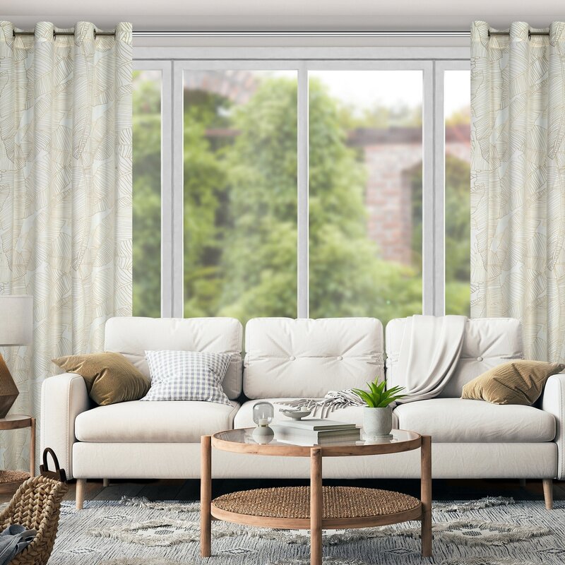Zasłona gotowa LC/LUNA2 biała 140x250 cm – zaciemnia pomieszczenie