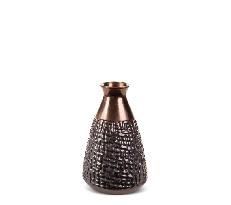 Wazon ceramiczny Morena stalowy 13 x 20 cm – na susze i kwiaty