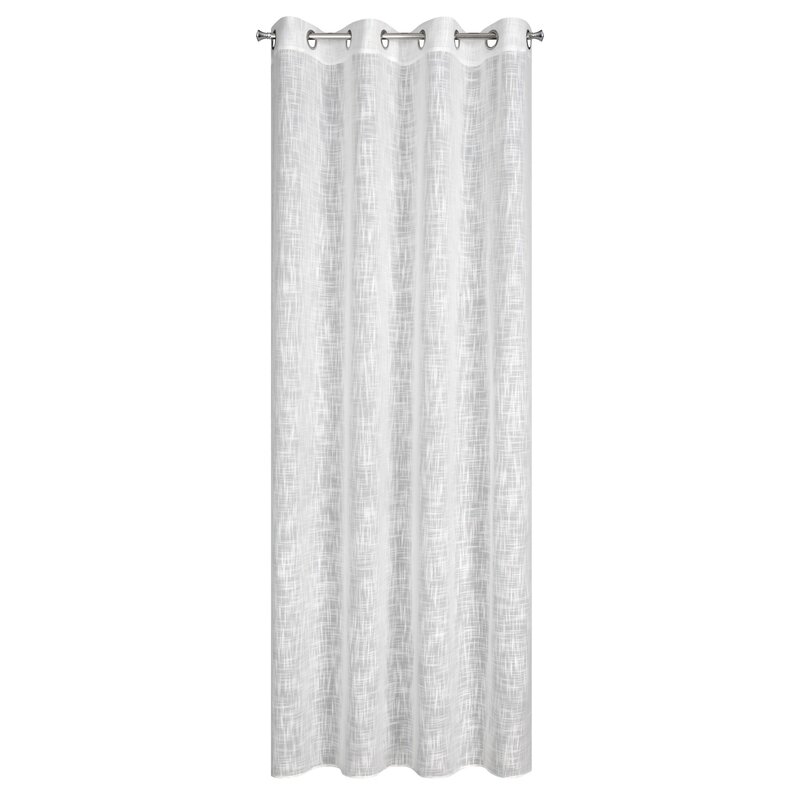 Zasłona gotowa Liren biała 140 x 250 cm – rozprasza światło