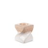 Świecznik ceramiczny Ruben kremowy 7 x 7 x 8 cm – doda ciepła wnętrzu