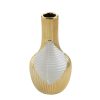 Wazon ceramiczny Rakel beżowy 12 x 23 cm – na suszone kwiaty