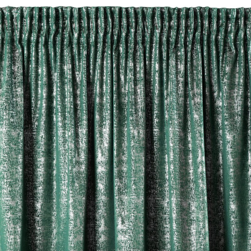 Zasłona welwetowa D91 Cypr turkusowa 140 X 270 CM – miękka i przytulna