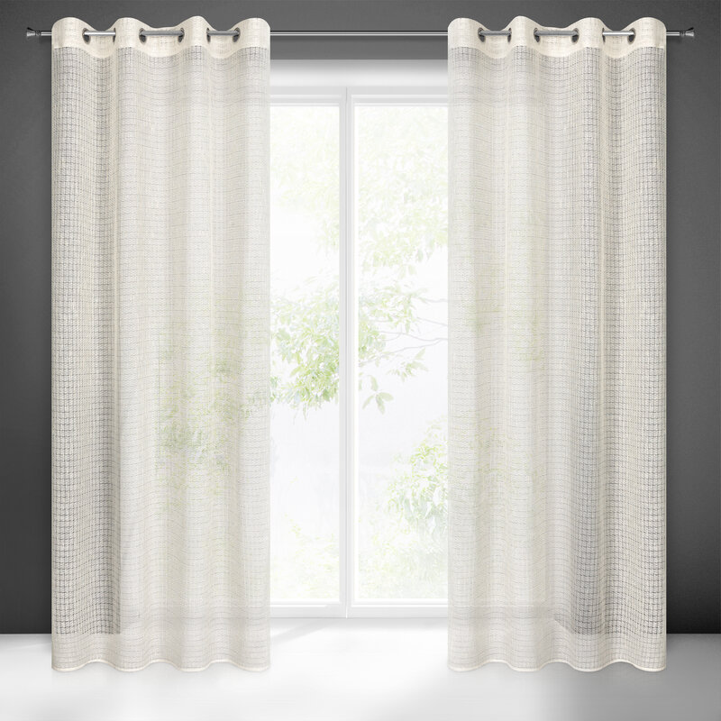 Zasłona gotowa Nadin naturalna 140 X 250 cm – delikatnie filtruje światło
