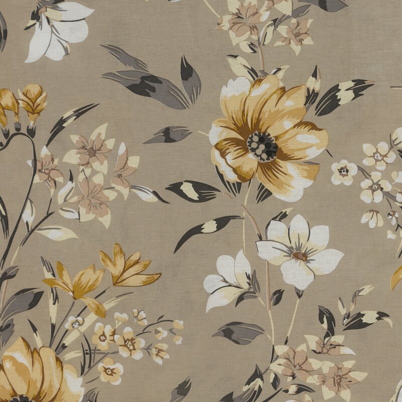 Komplet pościeli bawełnianej EMY ciemnobeżowy 220 X 200 CM – 100% bawełna