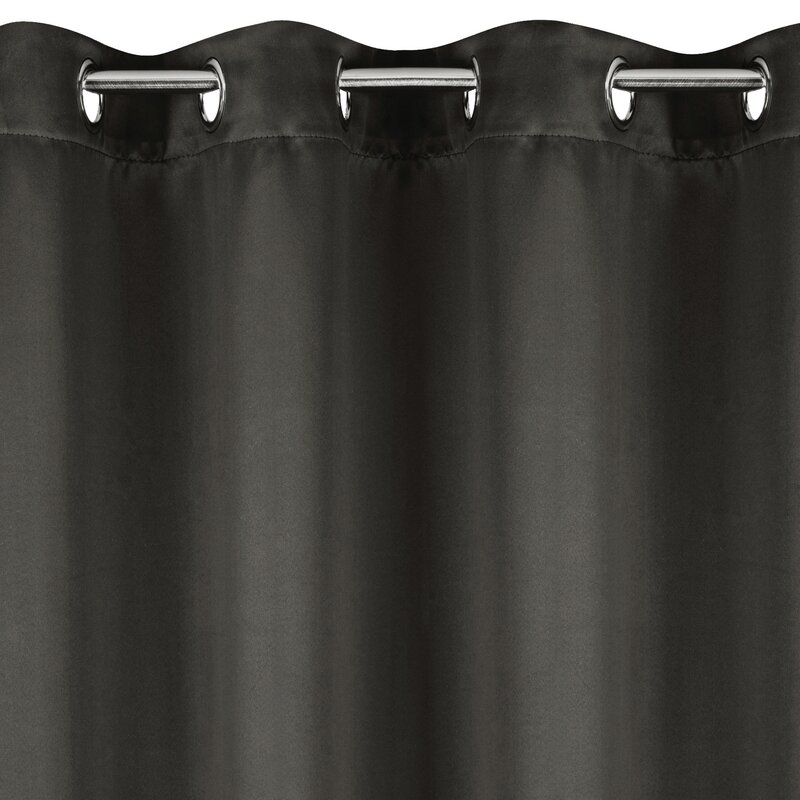 Zasłona gotowa grafitowa 140 x 270 cm – zaciemnienie sypialni