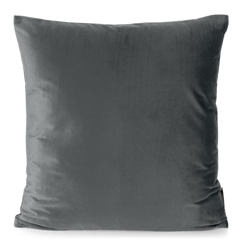 Poszewka velvet Elora stalowa 60 x 60 cm – doda blasku wnętrzu