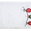 Ręcznik świąteczny Gerda2 biały 70 x 140 cm – 100% bawełna