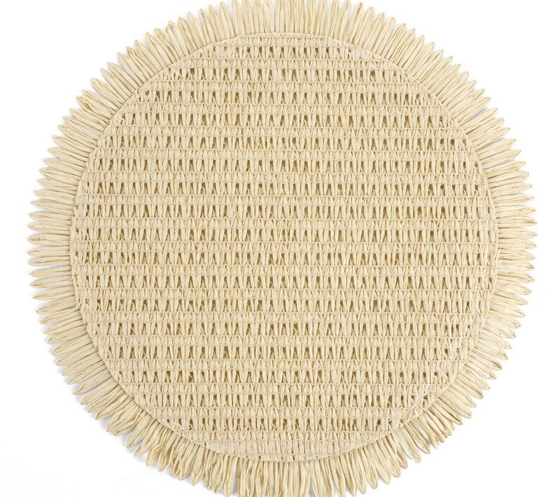 Podkładka Joan kremowa o 38 cm – chroni blat stołu