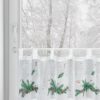 Zasłona świąteczna SW/XMAS biała 90x150 cm – gotowa do zawieszenia
