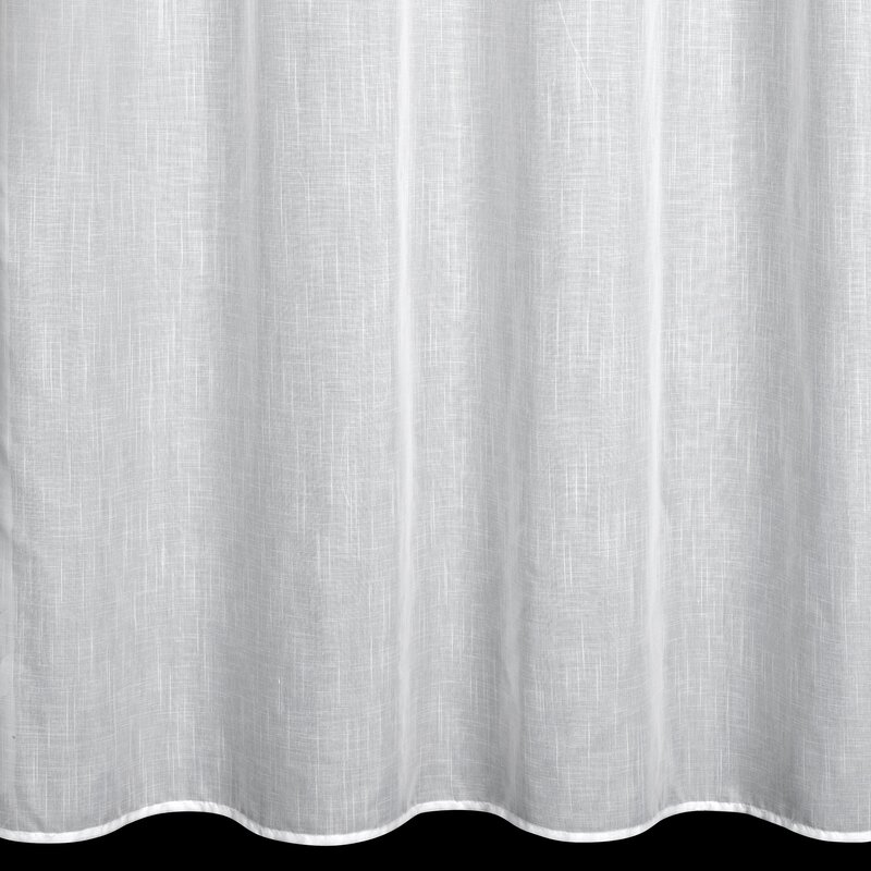 Firana gotowa deszczyk biała 140 x 270 cm – rozświetla wnętrze