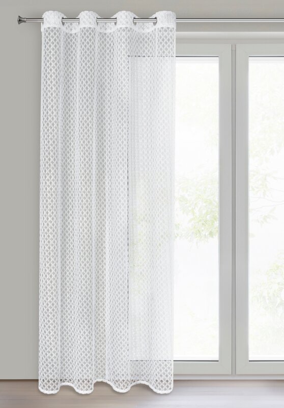 Firana gotowa IZA biała 140 x 250 cm – rozświetla wnętrze