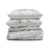 Pościel satynowa Spring 63 srebrna 160x200 cm – dla spokojnego snu